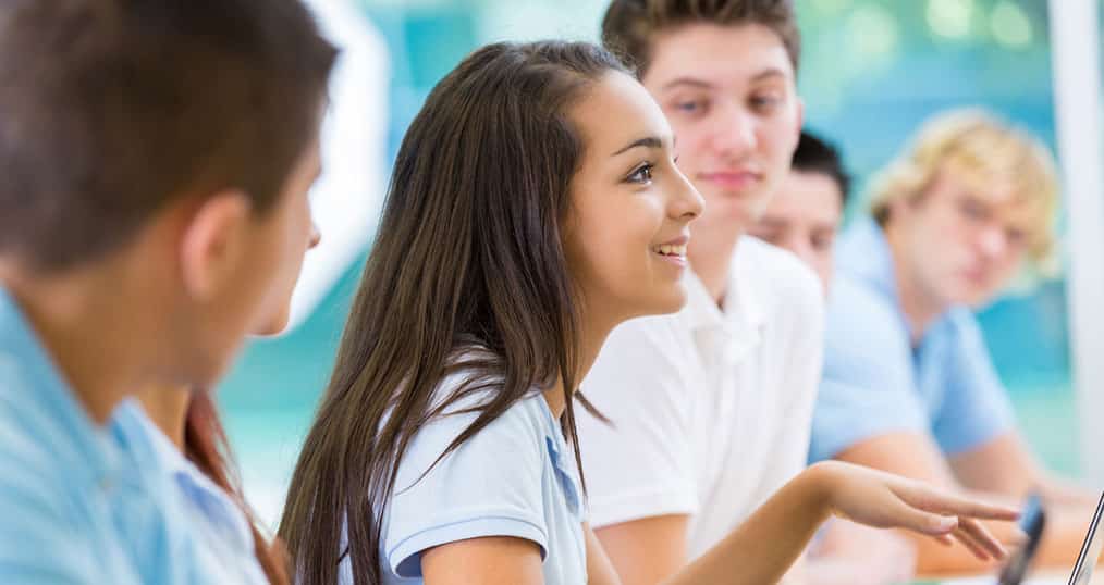 GCSE Students mid lesson